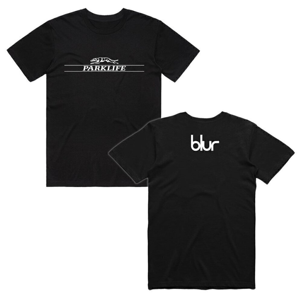 Blur Parklife Greyhound Britpop Graphic Unisex T-Shirt .